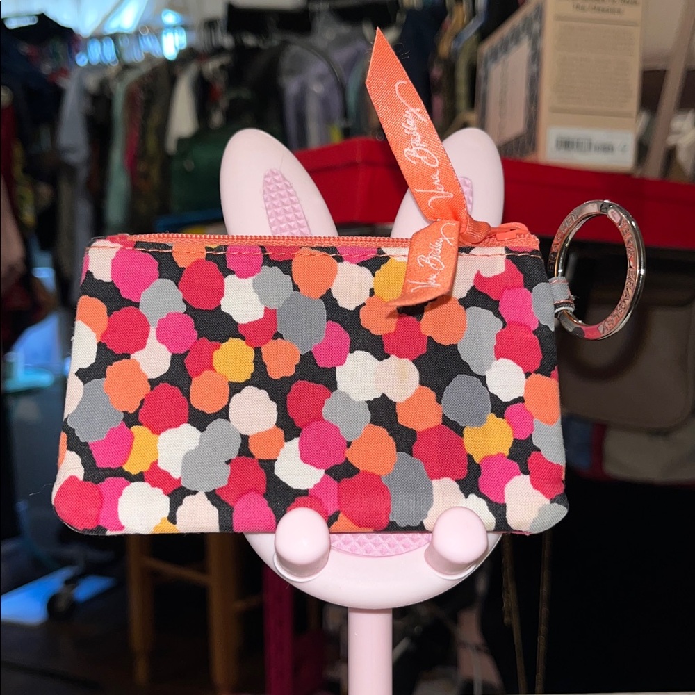 Vera Bradley coin/card holder in the Pixie Confetti pattern